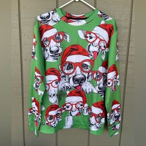 Funny Christmas Shirt / Dog  Wearing Santa Hats